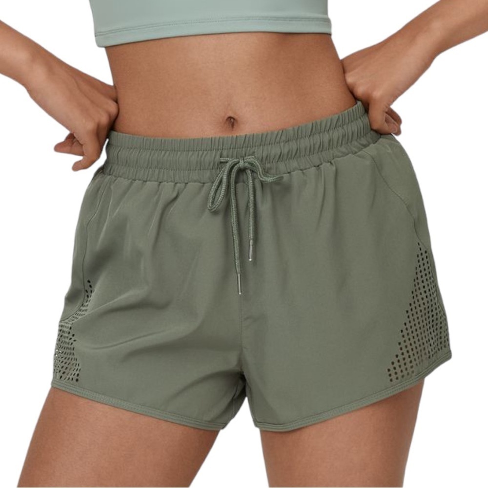 Halara Mid Rise Drawstring Side Pocket Cut Out 2-in-1
Shorts Womens Size Small